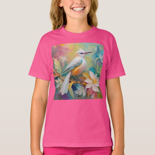 Getuft Golden Rumped Fantasy Bird T-shirt (Voorkant)