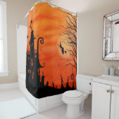 Getuigd heks House Shower Curtain Douchegordijn (In situ)