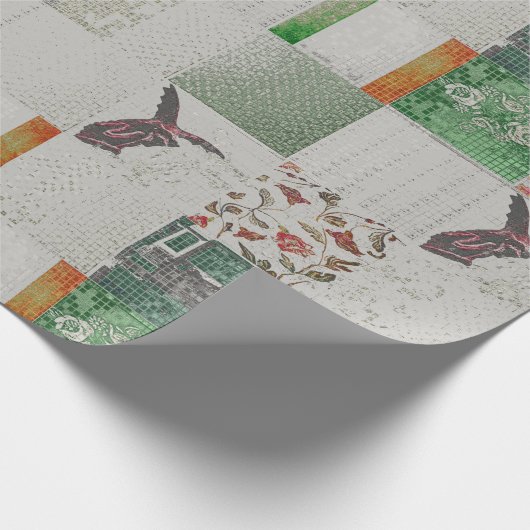 Getuigd patroon Humphreys NoProbleem Gift Wrap Cadeaupapier (Hoek)