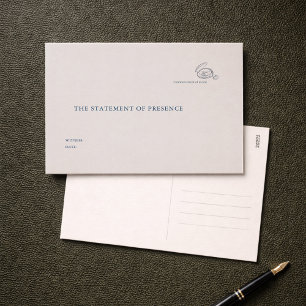Getuige bij een niet-traditionele burgerlijke cere briefkaart