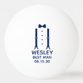 Getuige Blauwe Strikdas Pingpongbal (Voorkant)