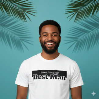 Getuige Bruidegom Drankteam Humoristische Bachelor T-shirt