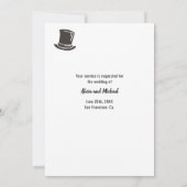 Getuige bruidsjonker humoristische elegante aanvra kaart (Achterkant)