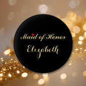 Getuige Bruidsmeisje Bruiloft Afscheid Van Het Jon Ronde Button 3,2 Cm