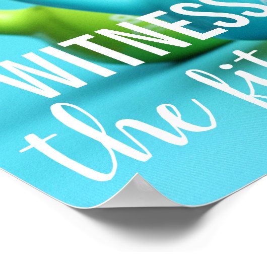 Getuige de fitness fitness kettlebells poster (Hoek)