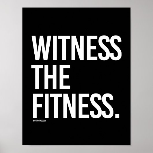 Getuige de Geschiktheid - de Opleidingsfitness -.p Poster (Voorkant)