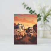 Getuige de grandeur van Mount Rushmore #12 Briefkaart (Staand voorkant)
