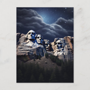 Getuige de grandeur van Mount Rushmore #3 Briefkaart