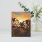 Getuige de grandeur van Mount Rushmore #9 Briefkaart (Staand voorkant)