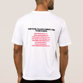 Getuige...Def: "Willing om je geloof te verliezen" T-shirt (Achterkant)
