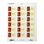 getuige die Brew Halloween-adreslabel maakt Etiket (Full Sheet)