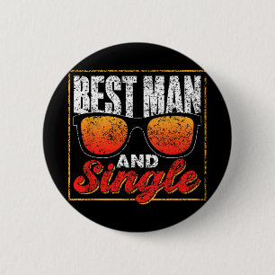 Getuige en feest team bruidegom bruid vrijgezellen ronde button 5,7 cm