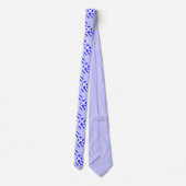 Getuige Griekse vlag Hart Funky Blue Squiggins Stropdas (Achterkant)