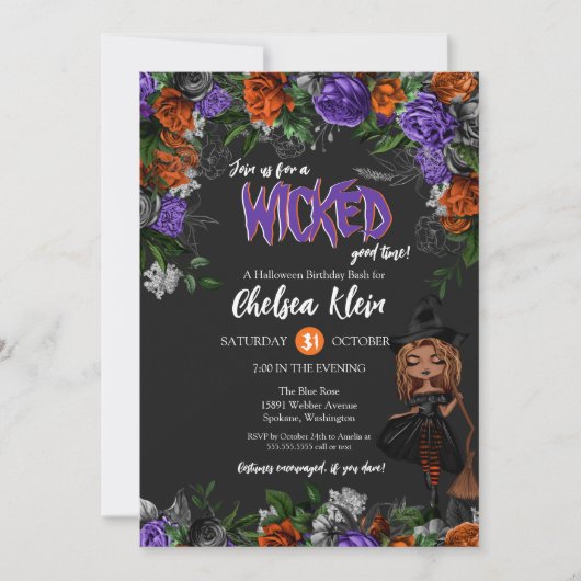  getuige Halloween Birthday, schopt Kaart (Voorkant)