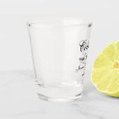 Getuige Huwelijk Script Aangepast Shot Glas (Links)