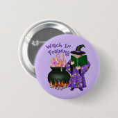 Getuige in opleiding ronde button 5,7 cm (Voorkant /achterkant)