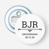 Getuige initials button flesopener (Voorkant)