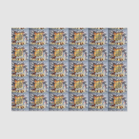 Getuige kerst met kerstmis tissuepapier (Voorkant)