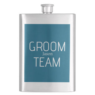 getuige knappe bruidegom team grijs blauw wit vrij flacon