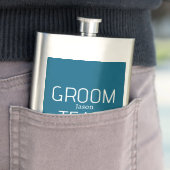 getuige knappe bruidegom team grijs blauw wit vrij flacon (Voorbeeld)