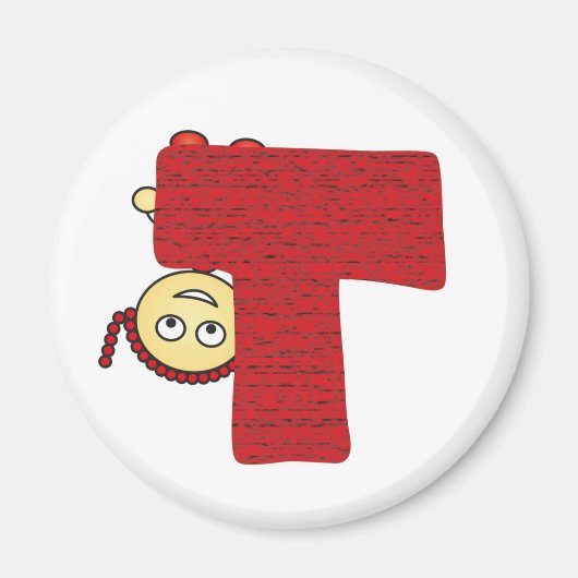 Getuige letter T magneet (Voorkant)