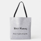 Getuige mammie grijs/grijs dun design tote bag (Voorkant)