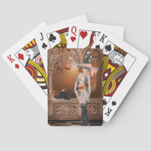 Getuige met Black Cat 2-speelkaarten Speelkaarten