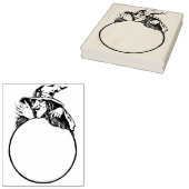 Getuige met kunststempel met kristalbol rubberstempel (Gestempeld)