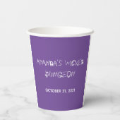 Getuige met T-Rex-illustratie Halloween-partij Papieren Bekers (Achterkant)