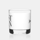 Getuige Modern Persoonlijk Minimalistisch Whisky Glas (Links)