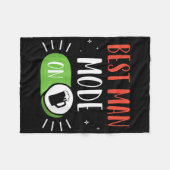 Getuige modus aanstaande bruid bruidegom vrijgezel fleece deken (Voorkant (Horizontaal))