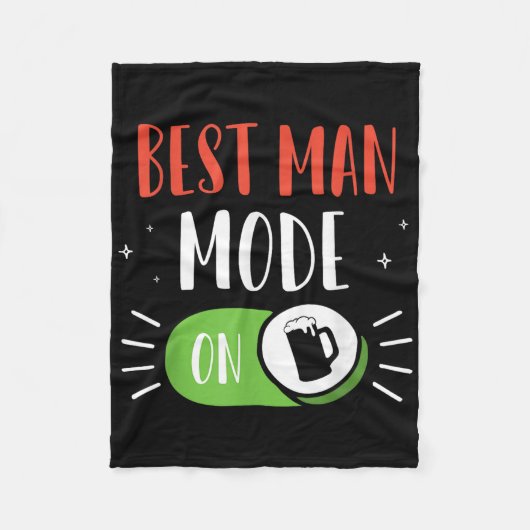 Getuige modus aanstaande bruid bruidegom vrijgezel fleece deken (Voorkant)