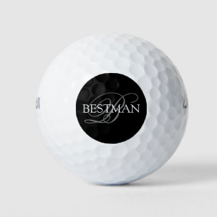Getuige Monogram Huwelijk Golfballen