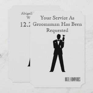 Getuige of bruidsjonker uitnodiging