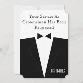 Getuige of bruidsjonker uitnodiging