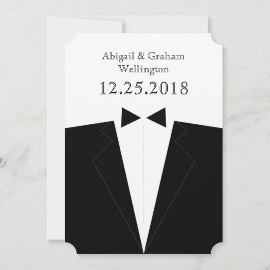 Getuige of bruidsjonker uitnodiging (Achterkant)