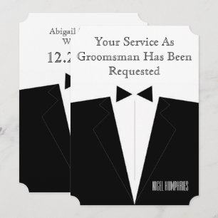 Getuige of Bruidsjonker Uitnodiging