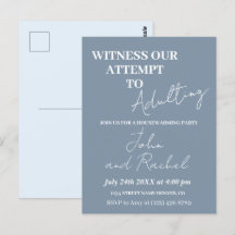 Getuige onze poging tot volwassen housewarming par