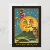 getuige over maanbloedige tekstuitnodiging kaart (Voorkant)