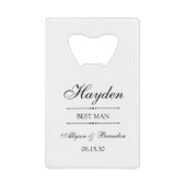 Getuige Persoonlijk Creditkaart Flessenopener (Voorkant)