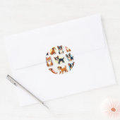 Getuige Ronde Sticker (Envelop)