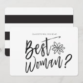 Getuige | Script huwelijksfeest verzoek Kaart (Voorkant / Achterkant)