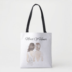 getuige-tas voor bruidsmeisje tote bag