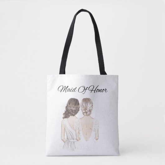 getuige-tas voor bruidsmeisje tote bag (Voorkant)