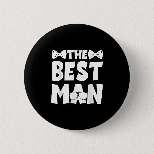 Getuige Trouw Bruidsjonkers Grappig Bruids Bruideg Ronde Button 5,7 Cm (Voorkant)
