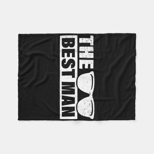 Getuige Trouw Bruidsjonkers Grappig Bruids Bruilof Fleece Deken (Voorkant (Horizontaal))