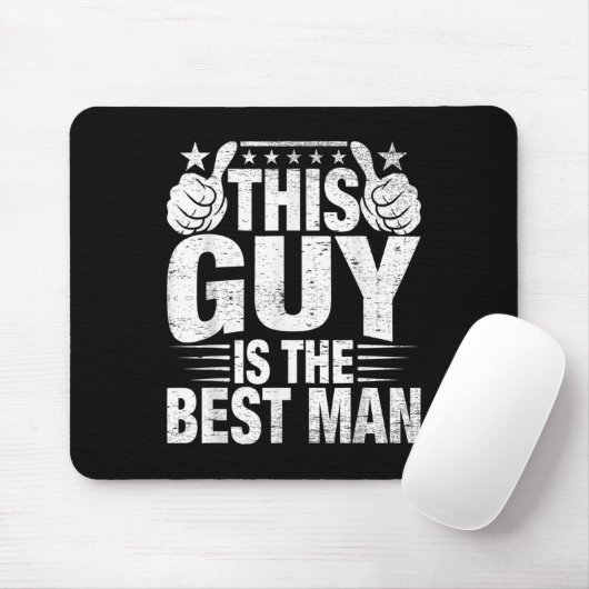 Getuige Trouw Bruidsjonkers Grappige Bruids Bachel Muismat (Met muis)