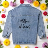 Getuige trouwer bruidsfeest denim jacket