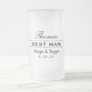 GETUIGE TROUWFEest VERIJSD BIERGLAS (0,5 l) Matglas Bierpul