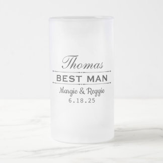 GETUIGE TROUWFEest VERIJSD BIERGLAS (0,5 l) Matglas Bierpul